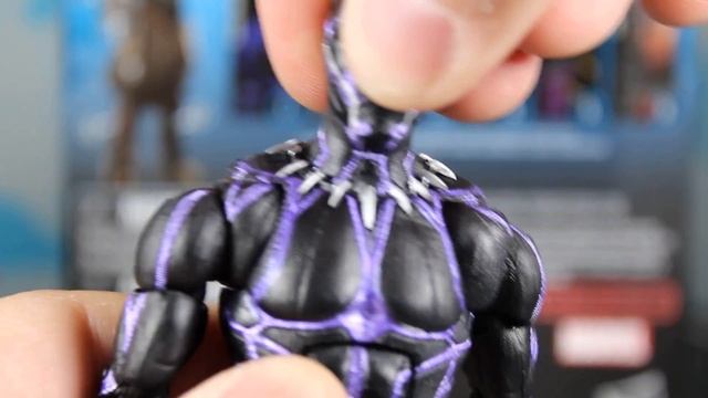 Marvel Legends VIBRANIUM ENERGY BLACK PANTHER Wave 2 M'Baku BAF Comparison смотреть онлайн