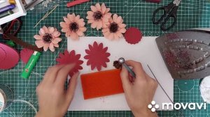 Гербера из фоамирана для ободков и заколок