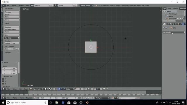 How to use CURVE MODIFIER in Blender смотреть онлайн