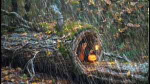 КЕМПИНГ В СИЛЬНЫЙ ДОЖДЬ И ГРОЗУ // Попытка построить укрытие от дождя