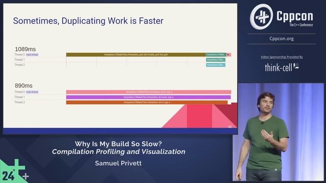 Why Is My C++ Build So Slow? Compilation Profiling and Visualization - Samuel Privett - CppCon 2024 смотреть онлайн