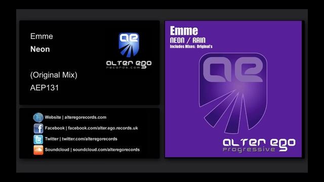 Emme - Neon [Alter Ego Progressive] смотреть онлайн