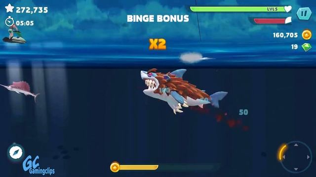 WERESHARK unlocked in Hungry Shark Evolution смотреть онлайн