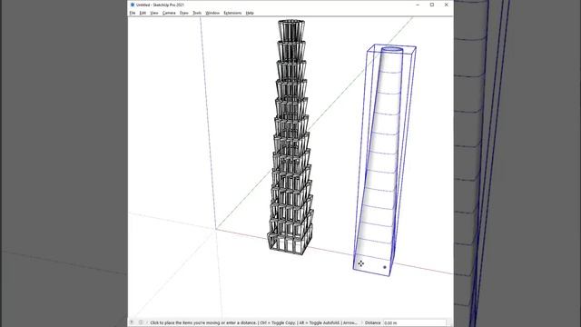 Conceptual Skyscraper: Creating complex tower in #SketchUp by Ali Goshtasbi Rad смотреть онлайн