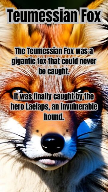 Teumessian FoxIt was a gigantic and cunning fox that was said to be impossible to capture смотреть онлайн