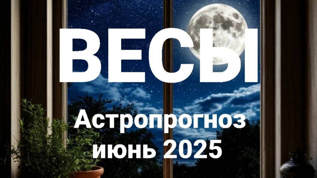 Весы. Июнь 2025 год. Астрологический прогноз смотреть онлайн