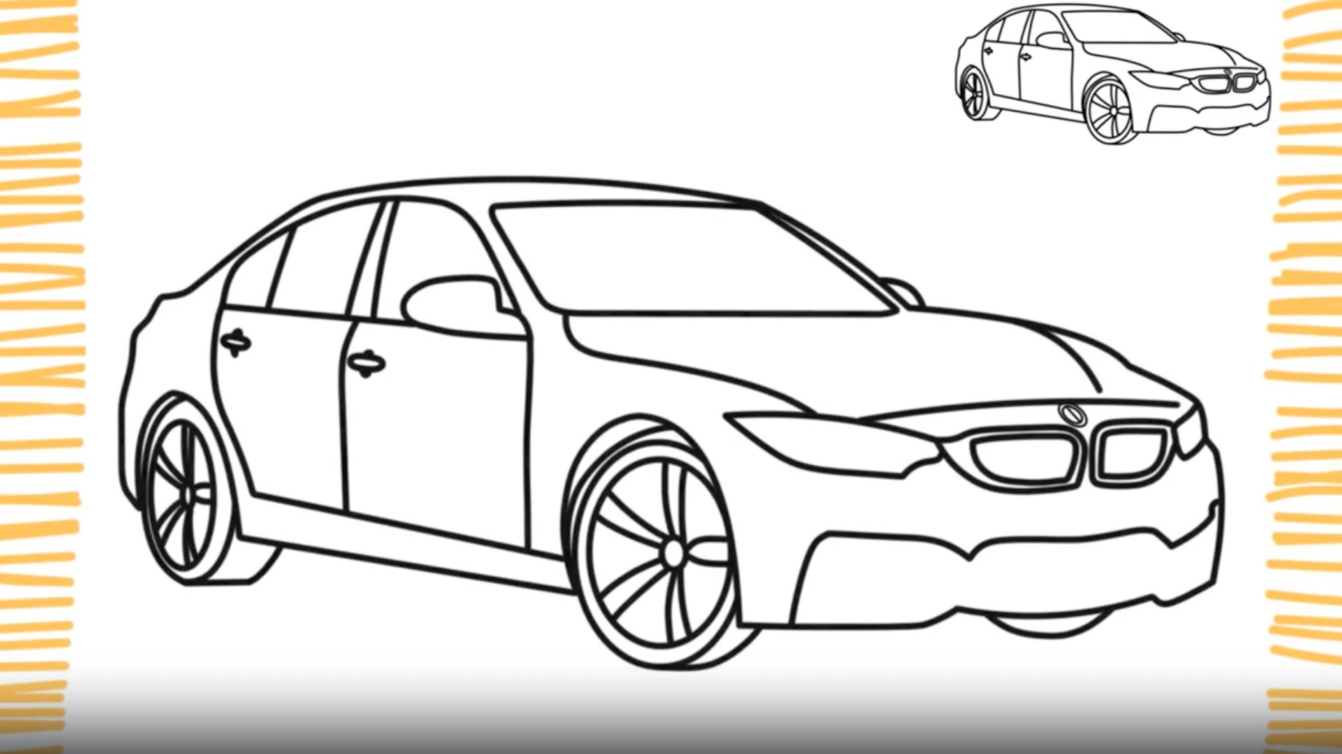 Как нарисовать машину BMW смотреть онлайн