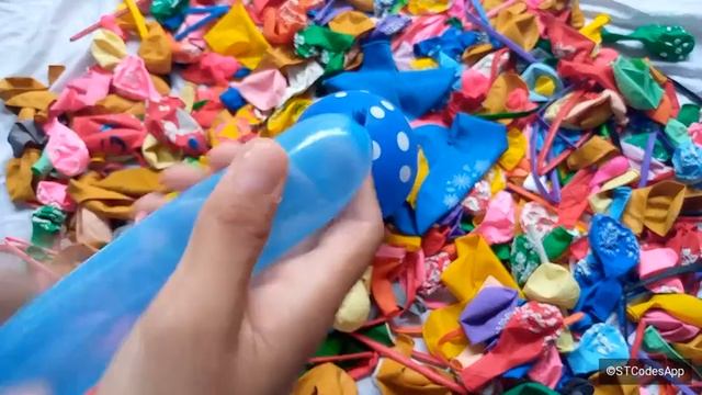Blue 💙 amazing balloon Poping color full of fun balloon with satisfied er993 смотреть онлайн