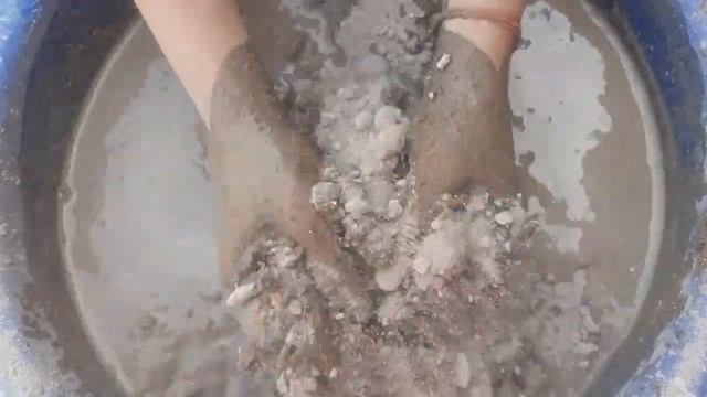 |Asmr| Gritty Blocks Of Sand Cement Crumbling In Water Asmr|crunchy Crumbling| Cement|relaxing Asmr
