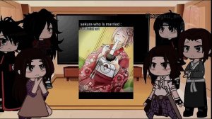Uchiha reaction to Sakura Haruno  реакция учих на сакуру харуно 🍁🍶