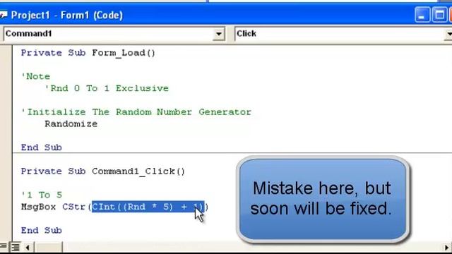 Video 24: VB 6 Programming, Random Number, And DoEvents смотреть онлайн