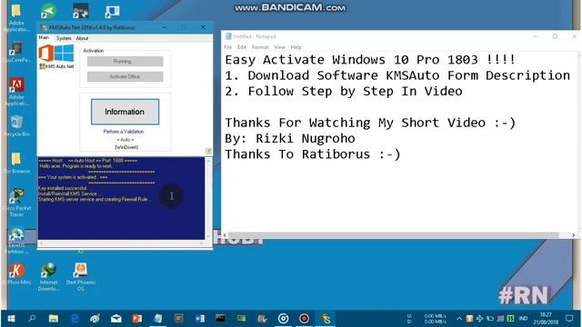 Easy Activate Windows 10 Pro 1803 ! смотреть онлайн