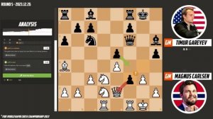Magnus Carlsen VS Timur Gareyev - 26 Dec.2023 FIDE World Rapid Chess Championship