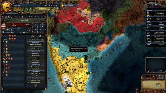 Let's Play Europa Universalis IV Dharma Vijayanagar Part 5 смотреть онлайн
