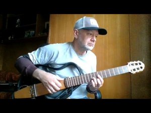 Белый теплоход (Юрий Антонов) на гитаре