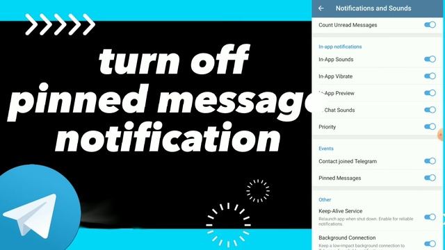 How To turn Off pinned Message Notifications On Telegram App смотреть онлайн