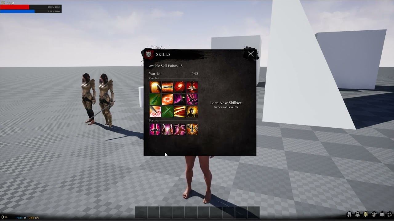 MMOProject: Selecting character skills. смотреть онлайн