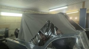 Ходовой тент для лодки Вятбот 390про от производителя Лодки 44.