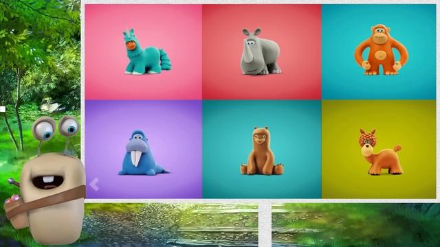 Learn Alphabet and Animals in English with Talking ABC plasticine смотреть онлайн