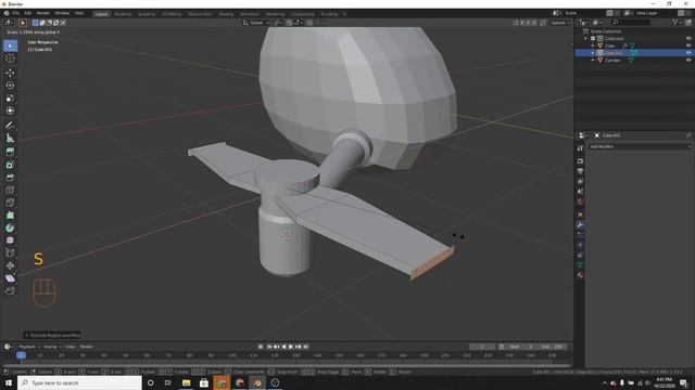 Blender 2.8 - Drone tutorial. смотреть онлайн
