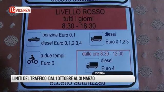 TG VICENZA (26/09/2018) - LIMITI DEL TRAFFICO: DAL 1 OTTOBRE AL 31 MARZO смотреть онлайн