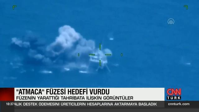 Türkiye'nin milli gururu 'Atmaca Füzesi'nin vurduğu geminin son hali смотреть онлайн