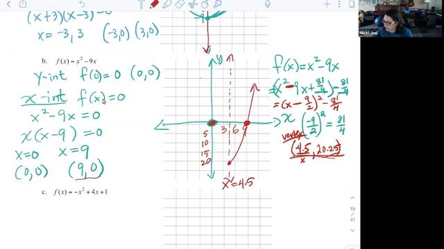 Graphing Parabola's Using Key Features Part 2 смотреть онлайн