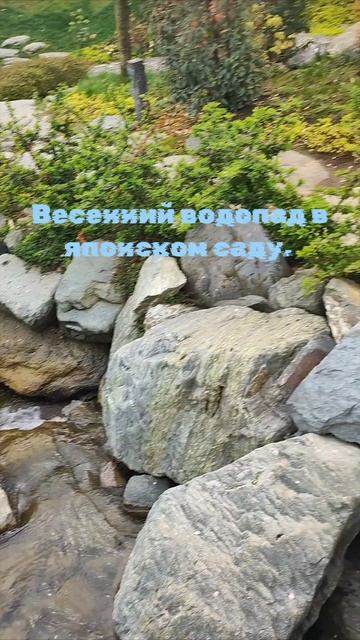 Шум водопада слышен по всему японскому саду. смотреть онлайн