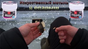 Искусственный опарыш и мотыль! Клюёт или нет? Тестируем на водоёме! Рыбалка в Марте 2024 !