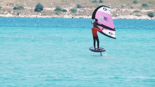 Первый полет на вингфойле. Как взлетать?