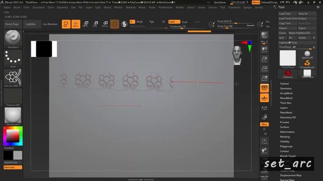 Tileable brush - how to use tileable brush in zbrush - Celtic brush for substance painter & blende смотреть онлайн