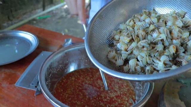 Special Salad Yellow Corn Candy Crab Pickle Eating - Yummy Crab Pickle - Cooking With Sros смотреть онлайн