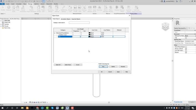 NHT Revit 2023_Tạo Subcategory Trong Revit 2023 смотреть онлайн