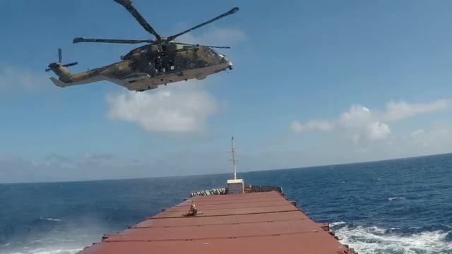 General cargo ship Right Step Atlantic Ocean Helicopter operation смотреть онлайн