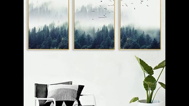 Forest Lanscape Wall Art Poster and Print Canvas | eshopars смотреть онлайн