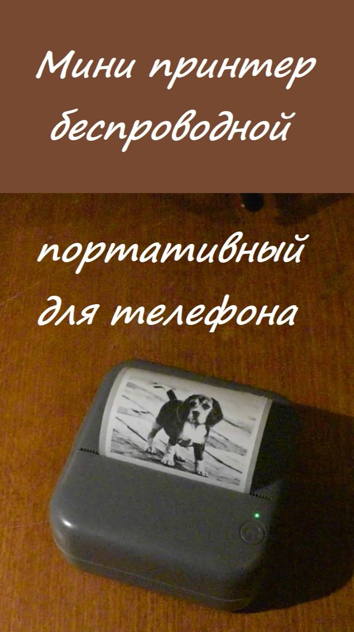 Мини принтер беспроводной портативный для телефона смотреть онлайн