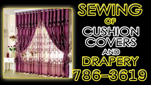 Sewing of Drapery & Cushion Covers Advertisement (Digi billboard). смотреть онлайн