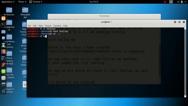 How to Crack password hashes on kali linux for absolute bigginers смотреть онлайн