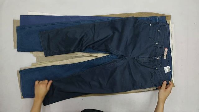 30916 Брюки летние мужские брендовые, секонд (extra), Италия, 4 пак, 11.1 кг, 12.50€/кг, 24 шт