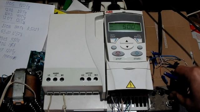 ACS310 03E 13A8 4 пример работы локально и удаленно