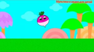 Овощи цветные вылупляются из цветных яичек/ Английский малышам/ Развивающий мультфильм для самых мал