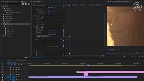 FREE SMOOTH ZOOM IN-OUT Transitions Preset in Adobe Premiere Pro (Tutorial)