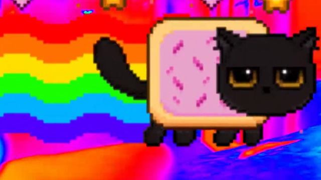 Rainbow Nyan Cat Song смотреть онлайн