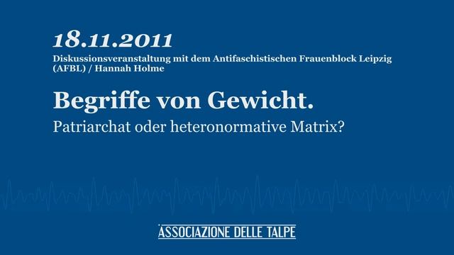 Begriffe von Gewicht. — Strukturelles Patriarchat oder heteronormative Matrix? смотреть онлайн