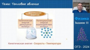 Тепловые явления ОГЭ 2024 Физика