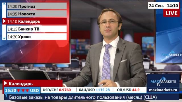 24.09.15 (14:00 MSK) - Календарь рынка Форекс. MaxiMarkets форекс ТВ. смотреть онлайн