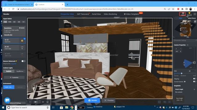 how to render online interior in #coohom смотреть онлайн