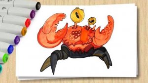 Heroes of Goo Jit Zu_Как нарисовать краба Гуджитсу _ Учимся рисовать