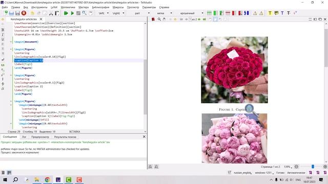 Вставка рисунков в программе Latex смотреть онлайн