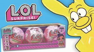 КУКЛЫ ЛОЛ СЮРПРИЗ / L.O.L  ШАРЫ РАСПАКОВКА И ЖЕЛЕЙНЫЙ ЗАЯЦ ХАРИТОН